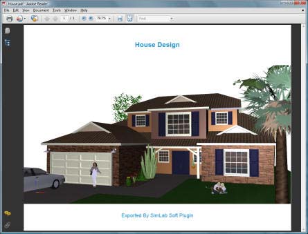 3D PDF from Sketchup Sample 1
