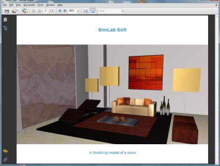 3D PDF from Sketchup Sample 2