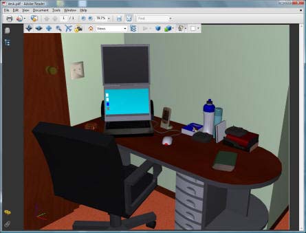 3D PDF from Sketchup Sample 3