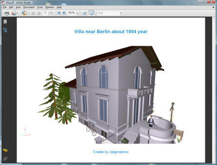 3D PDF from Sketchup Sample 4