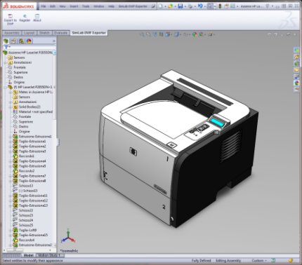 SimLab DWF Exporter for SolidWorks x64 screenshot SimLab DWF Exporter for SolidWorks x64 screenshot