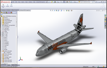SimLab FBX Exporter for SolidWorks x64 screenshot