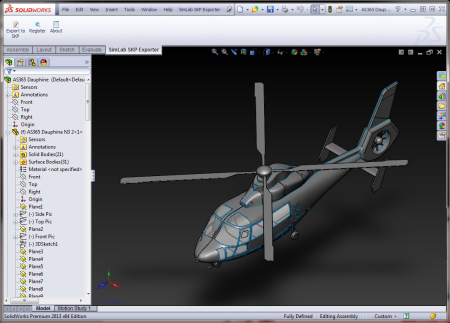 SimLab SKP Exporter for SolidWorks x64 screenshot