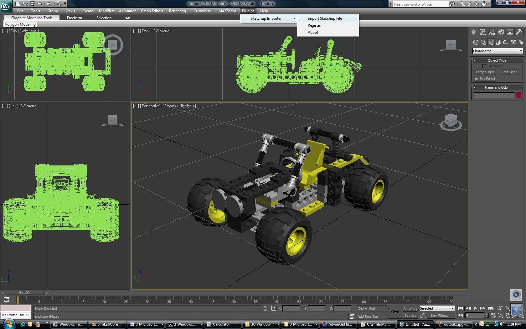 SimLab Sketchup Importer for 3DS Max x64 screenshot