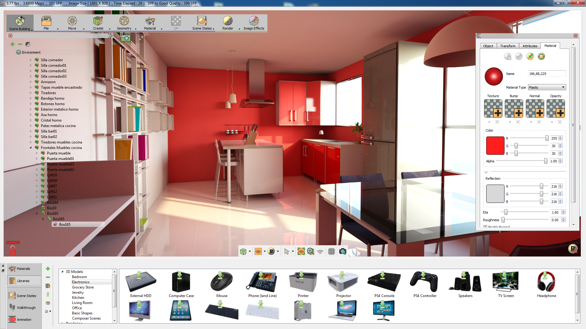 Scene building workbench