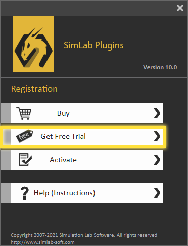 SimLab Trial License 1