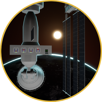 Explore a damaged satellite up close, experience the zero gravity, and restore its power systems. A hands-on space repair adventure.