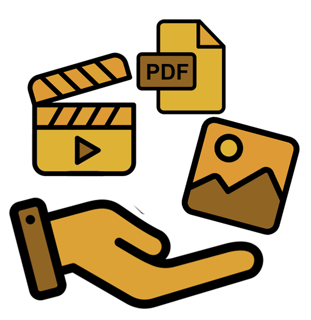 Use media files directly in the experience to support explanations or context.