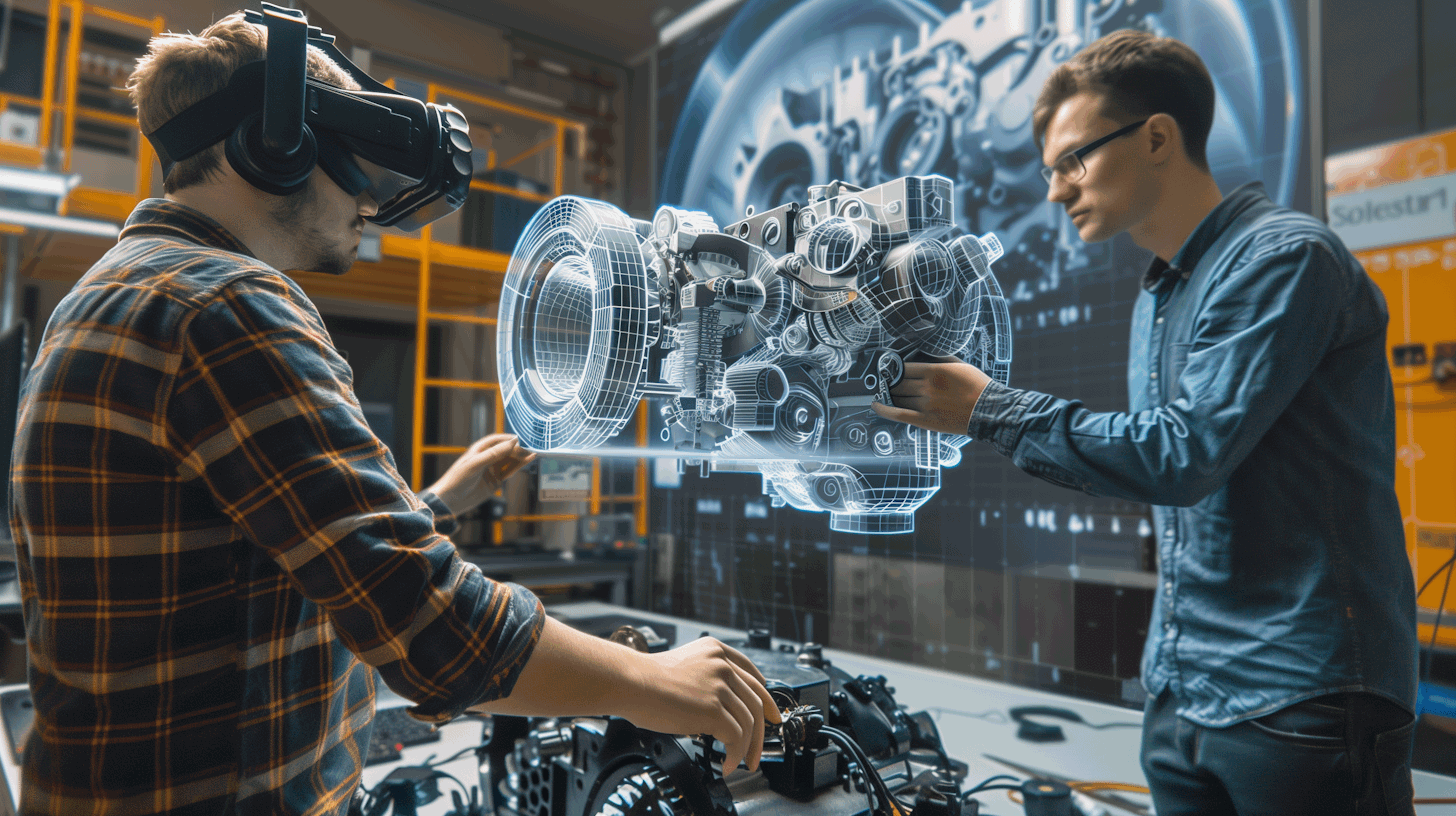 Multi-user VR training for mechanical assembly and maintenance procedures