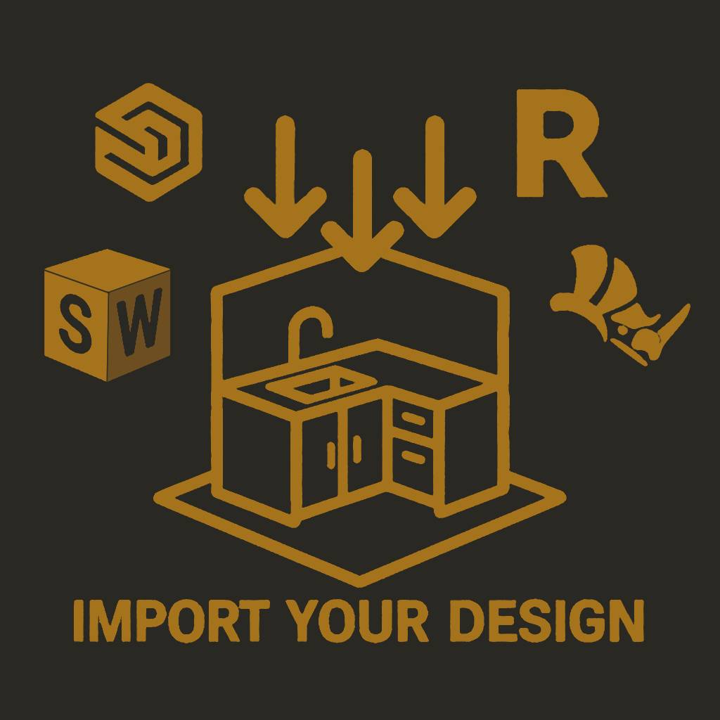 Step 1: Import Kitchen Design - 3D Kitchen Design Software File Import