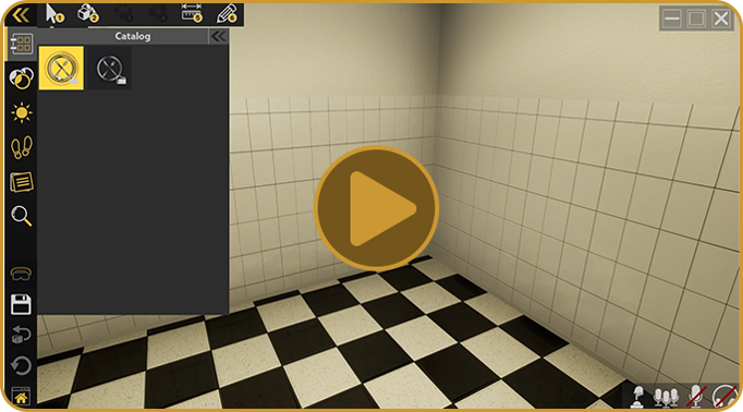 Browse a vast collection of kitchen designs,  customize layouts in this immersive interactive experience, as well as experimenting with its materials.