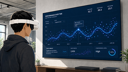 Dynamic Charts plugin visualizing live data in SimLab Composer 16